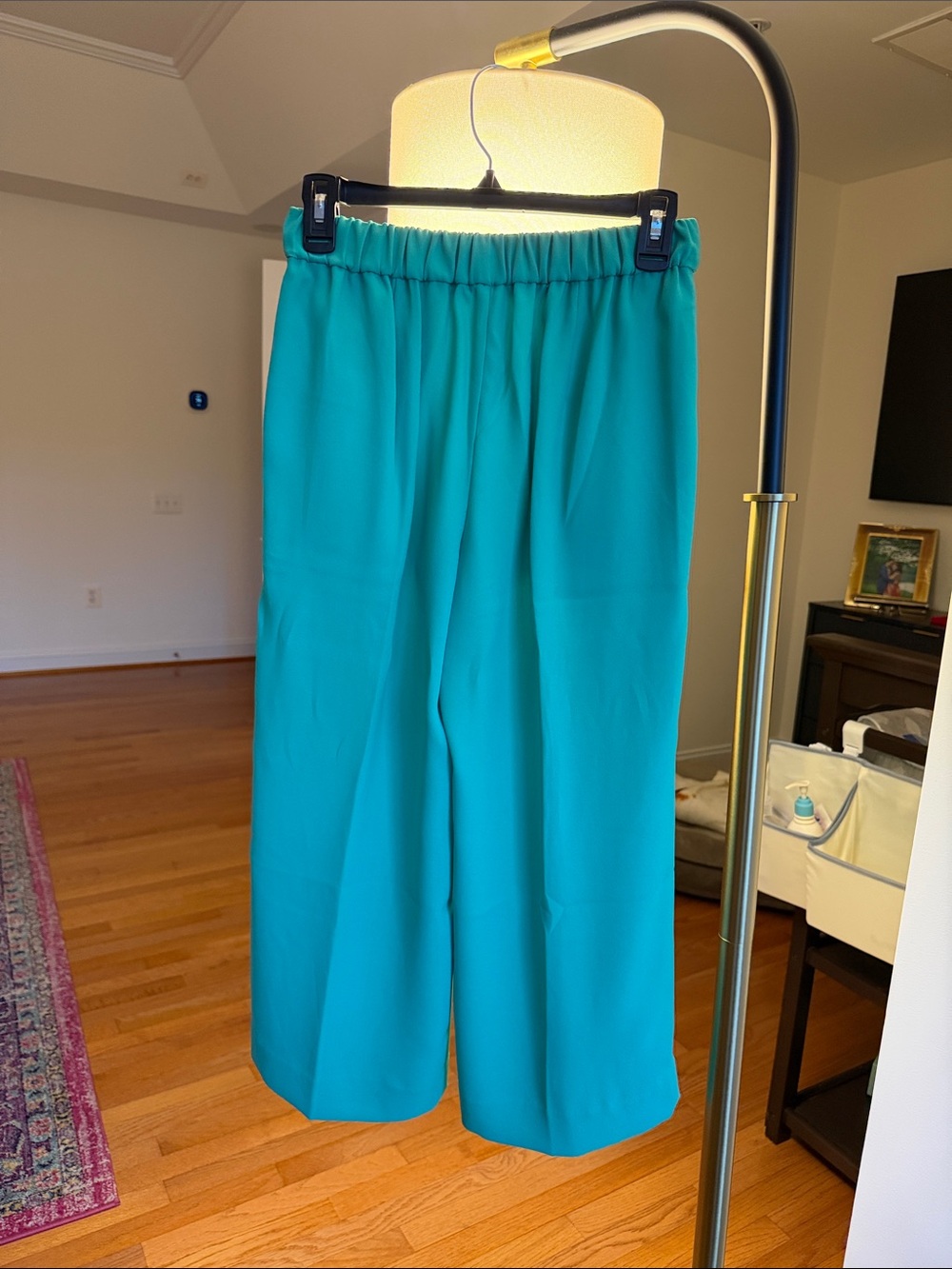 Women's Wide-Leg Pull-On Culottes in Teal